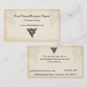 ケルト族の記号のデザインの名刺 名刺 (正面/裏面)