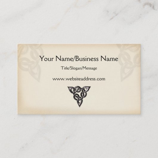 ケルト族の記号のデザインの名刺 名刺 (正面)