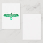 ケルト族の記号のワタリガラスのギフトのアイディア 名刺 (正面/裏面)