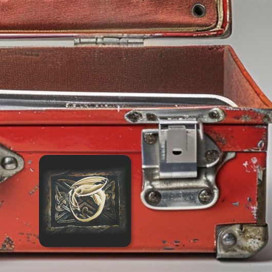 ケルト族の身近なドラゴン スクエアシール