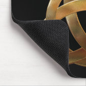 ケルト族の金ゴールドの三位一体の結び目 マウスパッド (コーナー)