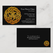 ケルト族の金D1bのアイルランドのケルト族の名刺 名刺 (正面/裏面)