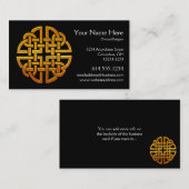 ケルト族の金D7アイルランドのケルト族の名刺 名刺 (正面/裏面)