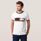 ケルト族の雄牛の結び糸細工 Tシャツ (正面フル)