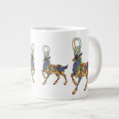 ケルト族の雄鹿のジャンボコップ ジャンボコーヒーマグカップ (正面右)