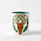 ケルト族の雄鹿 ツートーンマグカップ (中央)