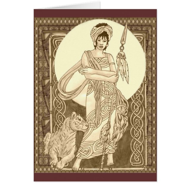 ケルト族の雌ジシ (正面)