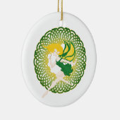 ケルト族の願いの妖精は2つを飾ります セラミックオーナメント (右)