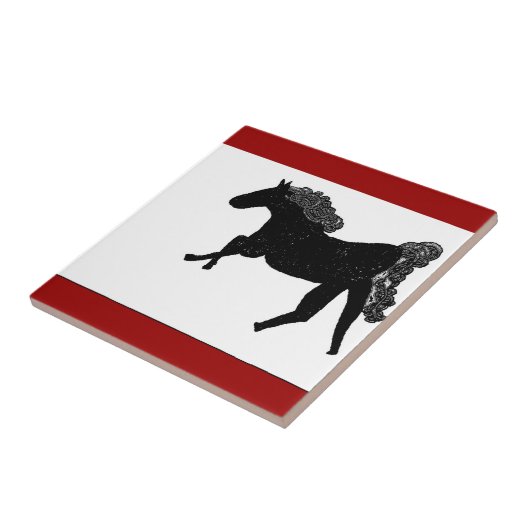 ケルト族の馬2 タイル (側面)