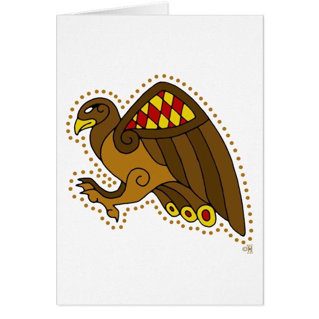 ケルト族の《鳥》ハヤブサ (正面)