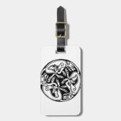 ケルト族のrond chien ラゲッジタグ (正面縦)
