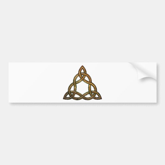 ケルト族のtriquetra バンパーステッカー (正面)