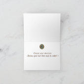 ケルト族ウルフ結び糸細工三尊 サンキューカード (内部)