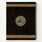 ケルト族ウルフ結び糸細工三尊 ノートブック (裏面)