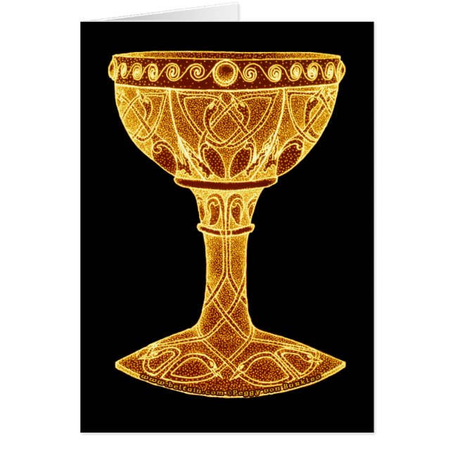 ケルト族カード、杯のデザイン#3 (正面)