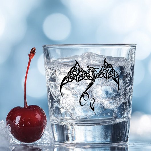 ケルト族トライバル白黒 ショットグラス