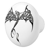 ケルト族トライバル白黒 セラミックノブ (右)