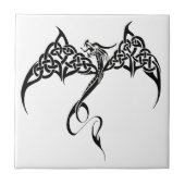 ケルト族トライバル白黒 タイル (正面)