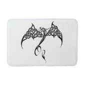 ケルト族トライバル白黒 バスマット (正面)