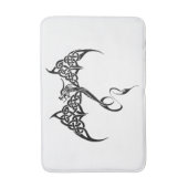 ケルト族トライバル白黒 バスマット (正面縦)