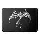 ケルト族トライバル白黒 バスマット (正面)