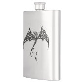 ケルト族トライバル白黒 フラスク (左)