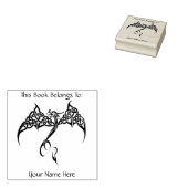 ケルト族トライバル白黒 ラバースタンプ (押印)