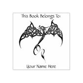 ケルト族トライバル白黒 ラバースタンプ (インプリント)