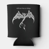 ケルト族トライバル白黒 缶クーラー (裏面)