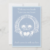 ケルト族フレームの結婚式招待状-スタイル2 招待状 (裏面)