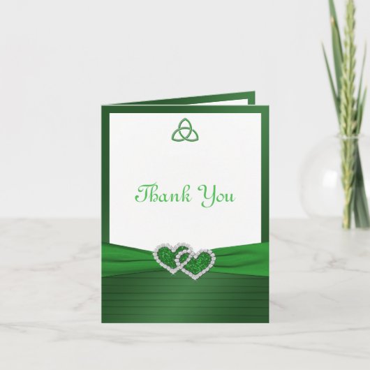 ケルト族愛結び目はメッセージカード感謝していしています サンキューカード (正面)