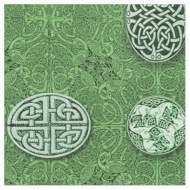 ケルト族犬、馬および鳥 ファブリック