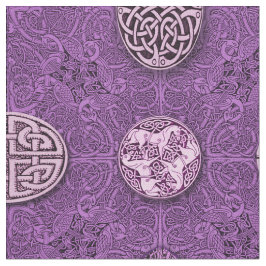 ケルト族犬、馬および鳥 ファブリック