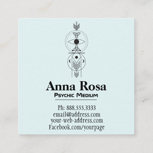 *~*ケルト星雲ミスティック宇宙サイキック媒体 スクエア名刺 (裏面)