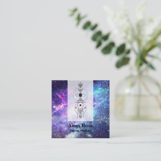 *~*ケルト星雲ミスティック宇宙サイキック媒体 スクエア名刺 (スタンド正面)