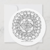 ケルト曼荼羅カラーリングカード (裏面)