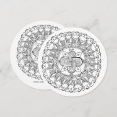 ケルト曼荼羅カラーリングカード (正面/裏面)