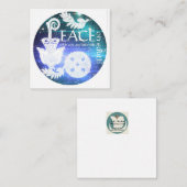 ケルト曼荼羅クリスマスカードに色を付ける準備ができている ノートカード (正面/裏面)