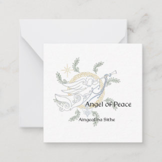 ケルト曼荼羅クリスマスカードに色を付ける準備ができている ノートカード