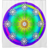 ケルト曼荼羅 シャワーカーテン (正面)