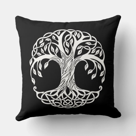 ケルト木枕 クッション (裏面)