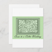 ケルト来ク結婚式招待状へ シーズンカード (正面/裏面)