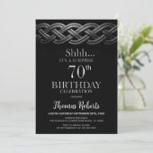 ケルト模様のサプライズ70歳の誕生日パーティー 招待状 (スタンド正面)