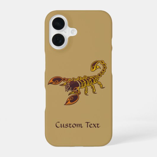 ケルト模様サソリ iPhone 16ケース (裏面)