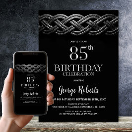 ケルト模様 85歳の誕生日パーティー 招待状