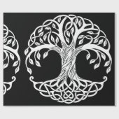 ケルト樹包み紙 ラッピングペーパー (フラット)