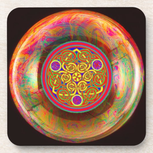 ケルト気泡 コースター (正面)