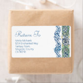 ケルト水カラードラゴン差出人住所ラベル ラベル (インサイチュ)