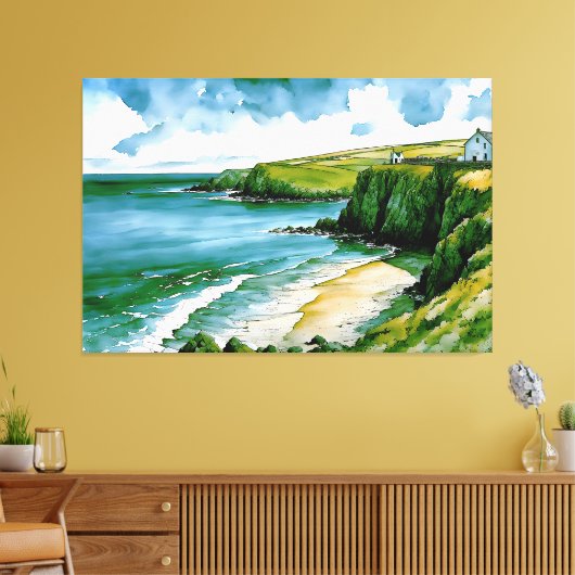 ケルト海のヒゲ キャンバスプリント (インサイチュ (リビング))