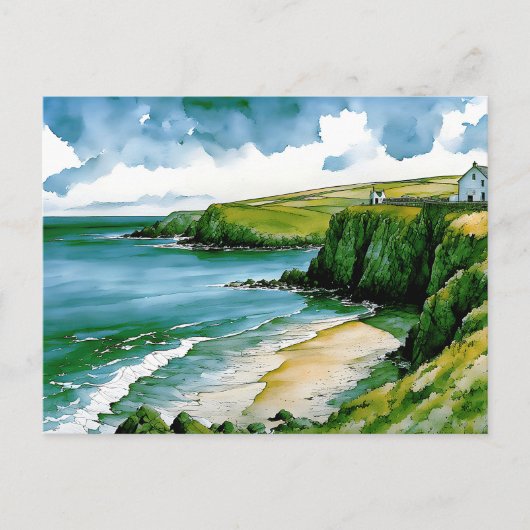 ケルト海のヒゲ ポストカード (正面)